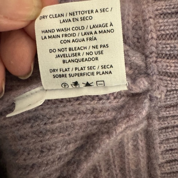 NAADAM Wool Cashmere Asymmetrical Draped Ribbed Off Shoulder Sweater S GORGEOUS - Picture 8 of 11